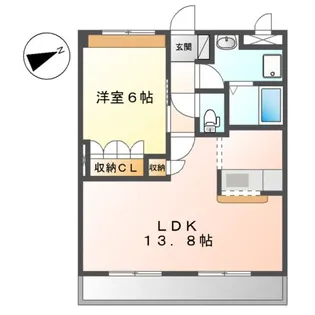 TIARA(ティアラ)【3階】の間取り