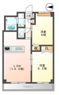 LE CIEL BLEU(ルシエルブルー)【3階】の間取り
