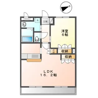 HILLSIDE EAST(ヒルサイド イースト)【1階】の間取り
