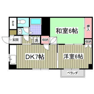 HILLSIDE東川口【2階】の間取り