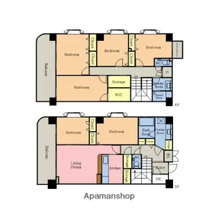 東川口ガーデンプラザ八番館【506号室】の間取り