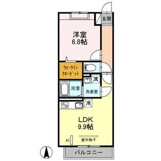 グランド・キャッスル【3階】の間取り