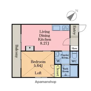 グランディール浦和美園Ⅴ【102号室】の間取り