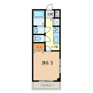 エーエムハイツ【3階】の間取り