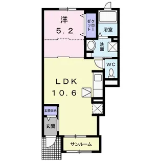 エアリーガーデン【1階】の間取り