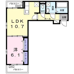 グレイスコート【2階】の間取り
