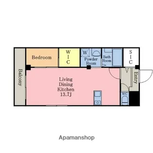 ガーデンシオン【4階】の間取り