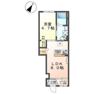 キャトルセゾン【1階】の間取り