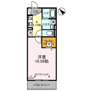 アクトルシェリア【2階】の間取り