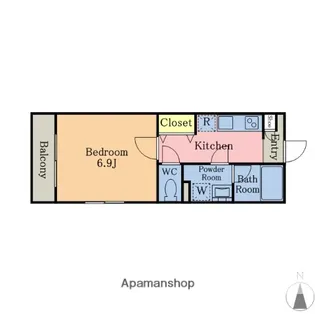 SUNNY WELL【1階】の間取り