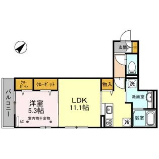 レディア【3階】の間取り