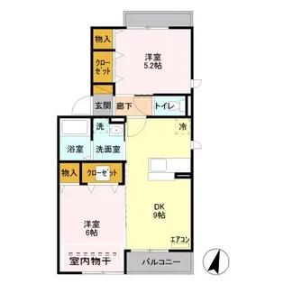 ボナール B【2階】の間取り