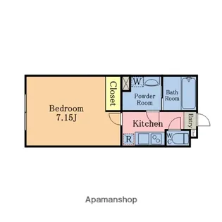 ラシュレ東川口【103号室】の間取り
