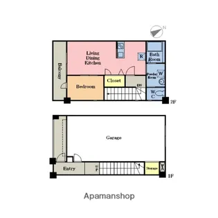 GARROZZE川口峯【C-2号室】の間取り