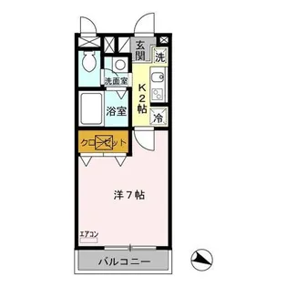 プランドール【1階】の間取り
