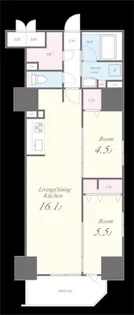 スターズスクエア浦和美園【4階】の間取り