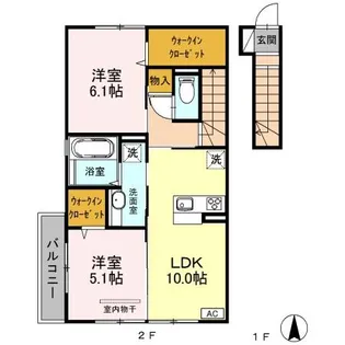 セピアパレス B【2階】の間取り