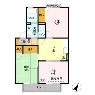 ヴァンベール東川口 V【1階】の間取り