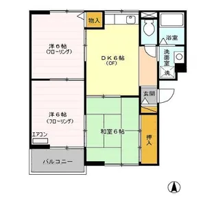 ユートピア戸塚【1階】の間取り
