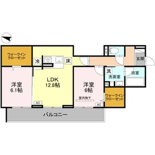 マルシェル館浦和美園【1階】の間取り