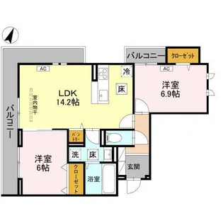 センカIII【1階】の間取り