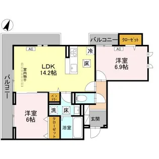 センカIII【1階】の間取り