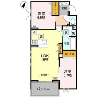 センカIII【1階】の間取り