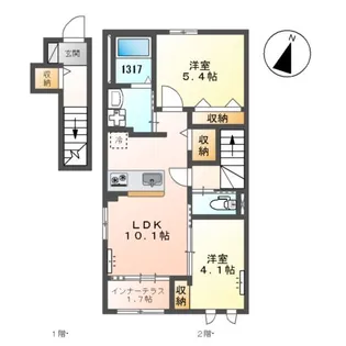 アドニス【2階】の間取り