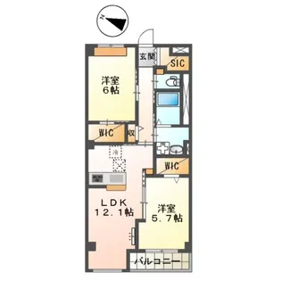 EAST WISTERIAⅠ【1階】の間取り