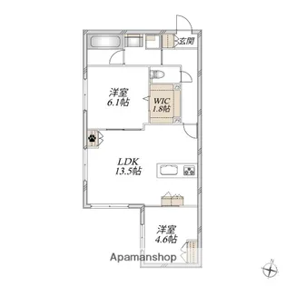 CASA ROOTIS【1階】の間取り