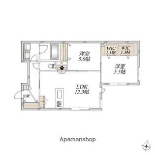 CASA ROOTIS【1階】の間取り