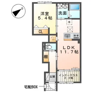 あんず【1階】の間取り
