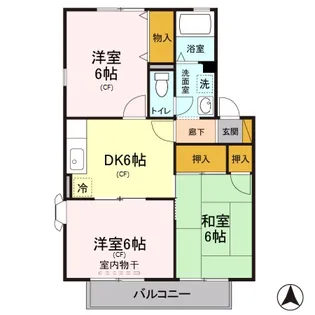 エステートU I【1階】の間取り
