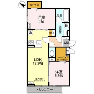 クレール・メゾン【3階】の間取り