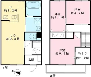 クロシェット【107号室号室】の間取り