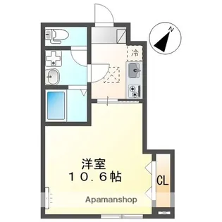 ベル・エラン【1階】の間取り