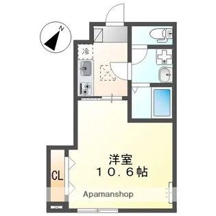 ベル・エラン【1階】の間取り