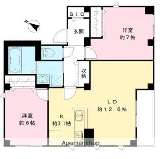 LIEN GARDEN【2号室】の間取り