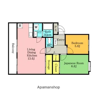 メナージュ東川口【4階】の間取り