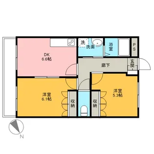 マーガレットガーデンⅡ【3階】の間取り