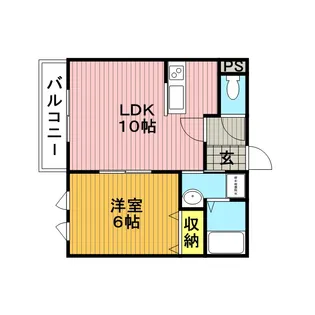 ライネス北越谷【1階】の間取り