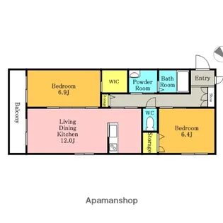 エクラージュ【3階】の間取り