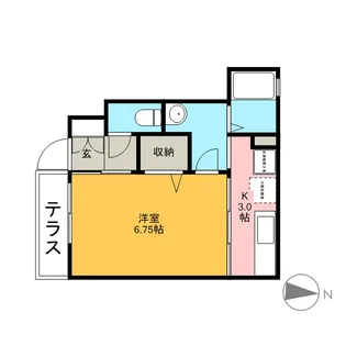 ラ・プランタン【1階】の間取り