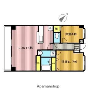 新田第11ビル【304号室】の間取り