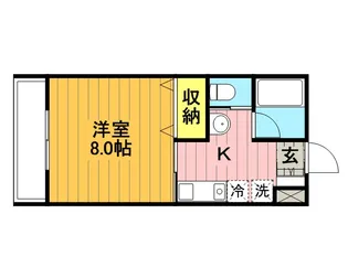 コスモヴィラ弐番館【108号室】の間取り