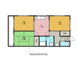 リシェス笹屋【301号室】の間取り