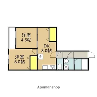 常盤コーポラス【9階】の間取り