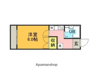 ハイツ大室【206号室】の間取り