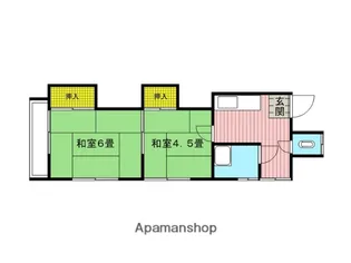 イースト中尾【101号室】の間取り