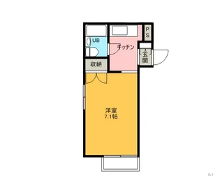 ジュネス北浦和【101号室】の間取り